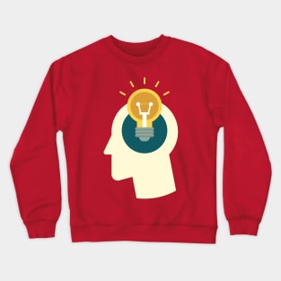 Idea Bulb Head Crewneck Sweatshirt